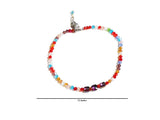 DC1 AFRICAN ETHNIC TRIBAL ADJUSTABLE BEAD ANKLET ABV