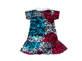 DC1 AFRICAN ETHNIC TRIBAL “TIE AND DYE” GIRL DRESS AWO