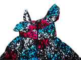 DC1 AFRICAN ETHNIC TRIBAL ''TIE AND DYE'' GIRL DRESS BAX