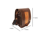 DC1 AFRICAN ETHNIC TRIBAL LEATHER UNISEX HANDBAG BHV