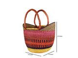 DC1 AFRICAN ETHNIC TRIBAL WOVEN BASKET CIQ