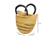 DC1 AFRICAN ETHNIC TRIBAL WOVEN BASKET CLZ