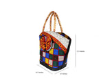 DC1 AFRICAN ETHNIC TRIBAL FABRIC WOMEN HANDBAG DMY