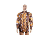 DC1 AFRICAN ETHNIC TRIBAL FABRIC MEN SHIRT GUE