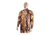 DC1 AFRICAN ETHNIC TRIBAL FABRIC MEN SHIRT GUE