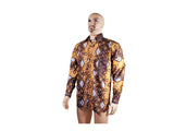 DC1 AFRICAN ETHNIC TRIBAL FABRIC MEN SHIRT GUE