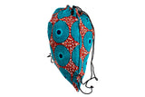 DC1 AFRICAN ETHNIC TRIBAL FABRIC BACKPACK JAY