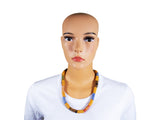 DC1 AFRICAN ETHNIC TRIBAL BEADED NECKLACE JFN