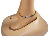DC1 AFRICAN ETHNIC TRIBAL ADJUSTABLE BEAD ANKLET JTY