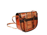 DC1 AFRICAN ETHNIC TRIBAL LEATHER UNISEX HANDBAG KUX
