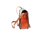 DC1 AFRICAN ETHNIC TRIBAL LEATHER UNISEX HANDBAG KUX