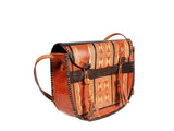 DC1 AFRICAN ETHNIC TRIBAL LEATHER UNISEX HANDBAG KUX