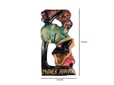 DC1 AFRICAN ETHNIC TRIBAL WOODEN WALL MOUNT SCULPTURE KXR
