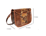 DC1 AFRICAN ETHNIC TRIBAL LEATHER WOMEN HANDBAG NXW