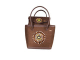 DC1 AFRICAN ETHNIC TRIBAL LEATHER WOMEN HANDBAG OGO