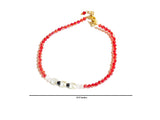 DC1 AFRICAN ETHNIC TRIBAL ADJUSTABLE BEAD ANKLET PML