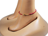 DC1 AFRICAN ETHNIC TRIBAL ADJUSTABLE BEAD ANKLET PML