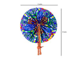 DC1 AFRICAN ETHNIC TRIBAL FABRIC FAN PZC