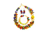 DC1 AFRICAN ETHNIC TRIBAL BEADED NECKLACE QFY