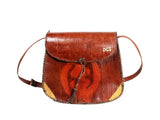 DC1 AFRICAN ETHNIC TRIBAL LEATHER UNISEX HANDBAG SUQ