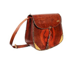 DC1 AFRICAN ETHNIC TRIBAL LEATHER UNISEX HANDBAG SUQ