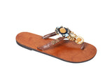 DC1 AFRICAN MADE WOMEN LEATHER SLIPPERS QWR