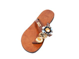 DC1 AFRICAN MADE WOMEN LEATHER SLIPPERS QWR