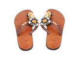 DC1 AFRICAN MADE WOMEN LEATHER SLIPPERS QWR