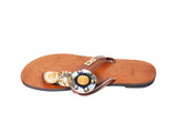 DC1 AFRICAN MADE WOMEN LEATHER SLIPPERS QWR