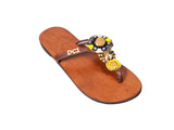 DC1 AFRICAN MADE WOMEN LEATHER SLIPPERS QWR