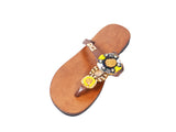 DC1 AFRICAN MADE WOMEN LEATHER SLIPPERS QWR
