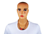 DC1 AFRICAN ETHNIC TRIBAL BEADED NECKLACE QZO
