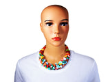 DC1 AFRICAN ETHNIC TRIBAL BEADED NECKLACE TWS