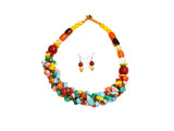 DC1 AFRICAN ETHNIC TRIBAL BEADED NECKLACE TWS