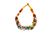 DC1 AFRICAN ETHNIC TRIBAL BEADED NECKLACE TWS