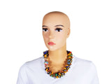 DC1 AFRICAN ETHNIC TRIBAL BEADED NECKLACE UKK
