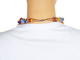 DC1 AFRICAN ETHNIC TRIBAL BEADED NECKLACE UKK