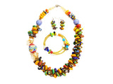 DC1 AFRICAN ETHNIC TRIBAL BEADED NECKLACE UKK