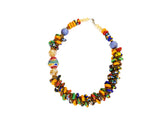 DC1 AFRICAN ETHNIC TRIBAL BEADED NECKLACE UKK