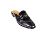 DC1 African Made Men Leather Black Half Shoe ULJ