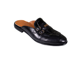 DC1 African Made Men Leather Black Half Shoe ULJ