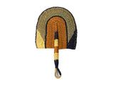 DC1 AFRICAN ETHNIC TRIBAL STRAW HAND FAN VCZ