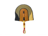 DC1 AFRICAN ETHNIC TRIBAL STRAW HAND FAN VCZ