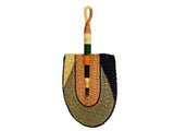 DC1 AFRICAN ETHNIC TRIBAL STRAW HAND FAN WSA