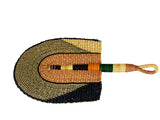 DC1 AFRICAN ETHNIC TRIBAL STRAW HAND FAN WSA