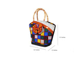 DC1 AFRICAN ETHNIC TRIBAL FABRIC WOMEN HANDBAG WZB