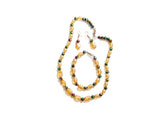 DC1 AFRICAN ETHNIC TRIBAL BEADED NECKLACE XCR