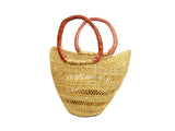 DC1 AFRICAN ETHNIC TRIBAL WOVEN BASKET XNK