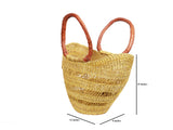 DC1 AFRICAN ETHNIC TRIBAL WOVEN BASKET XNK