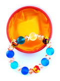 DC1 African Ethnic Tribal Gemstone Stretch 8mm Beaded Bracelet with Free Bracelet Kit BHN
